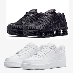 Nike Shox Black X Air Force 1 Combo